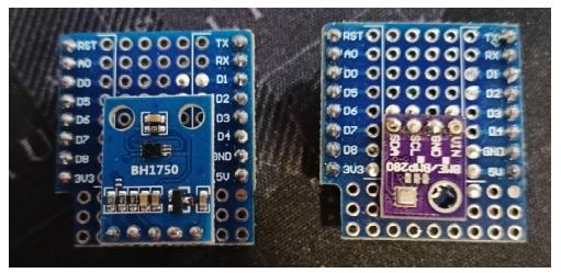 Датчики на платках-модулях
