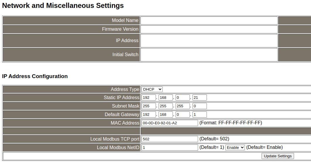 modbus tcp