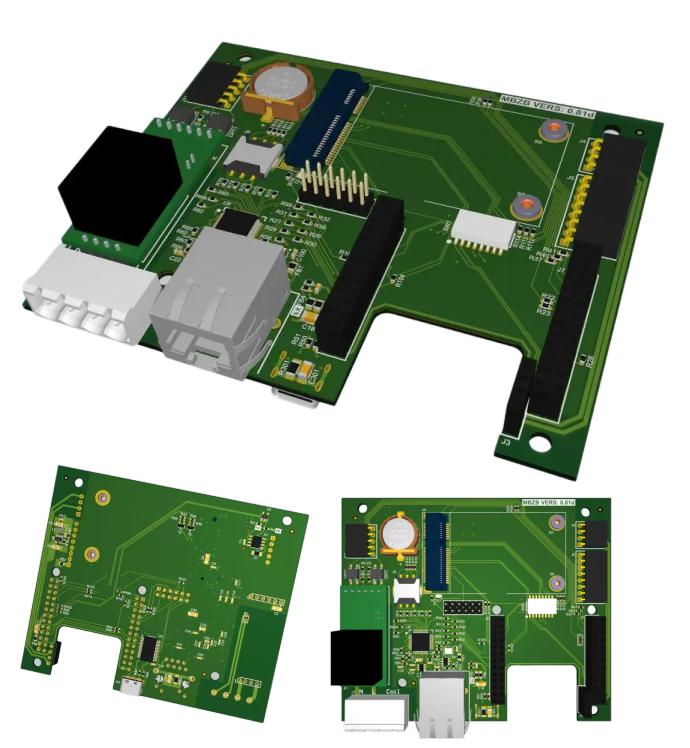 Общий вид универсальной платы FCU3308 с модулем связи