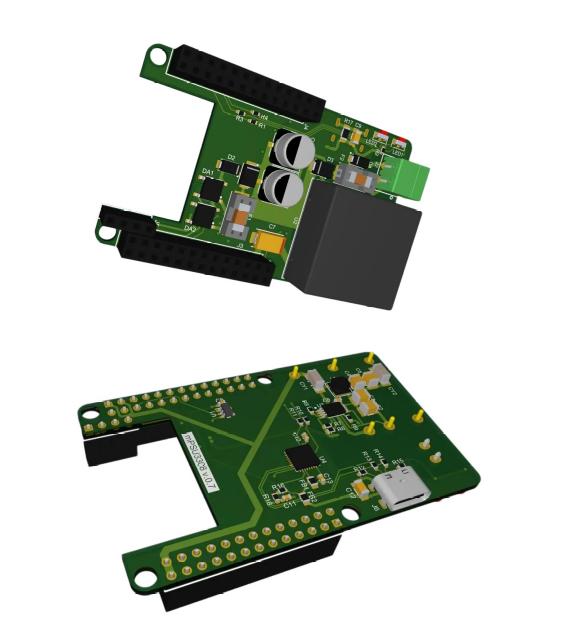 Компактная плата  с поддержкой POE - рендер
