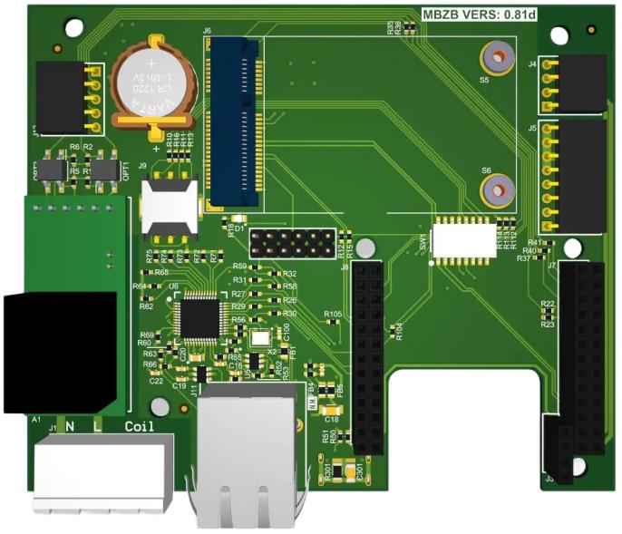 Вид сверху универсальной платы FCU3308