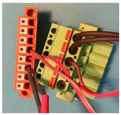 Соединение колодок RS485