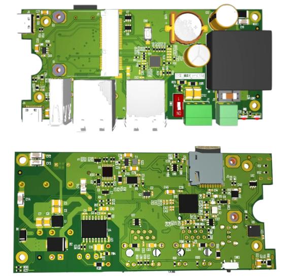 Вид сверху и снизу сборщика-компакта MFCCS3308