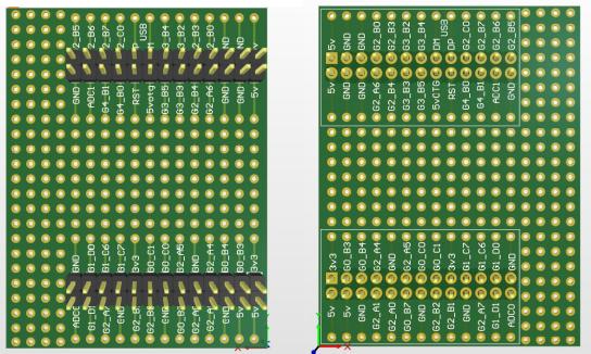 Плата расширения с шелкографией